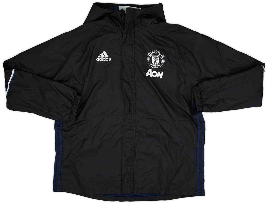 2016-17 Manchester United adidas Hooded Rain Jacket - 9/10 - (XL)