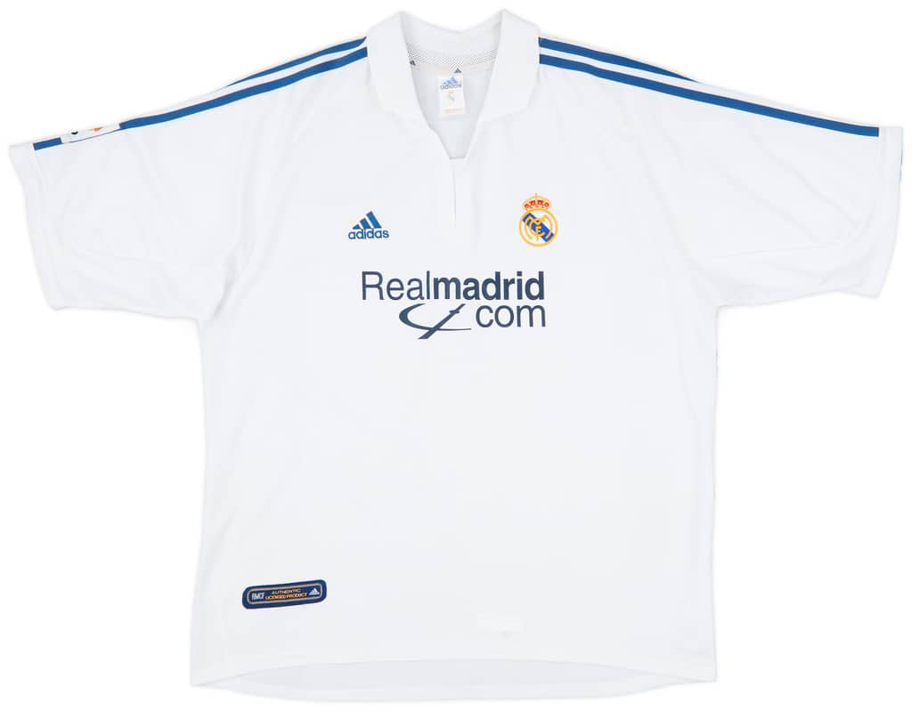 2001 Real Madrid Home Shirt Raul #7 - 7/10 - (XL)