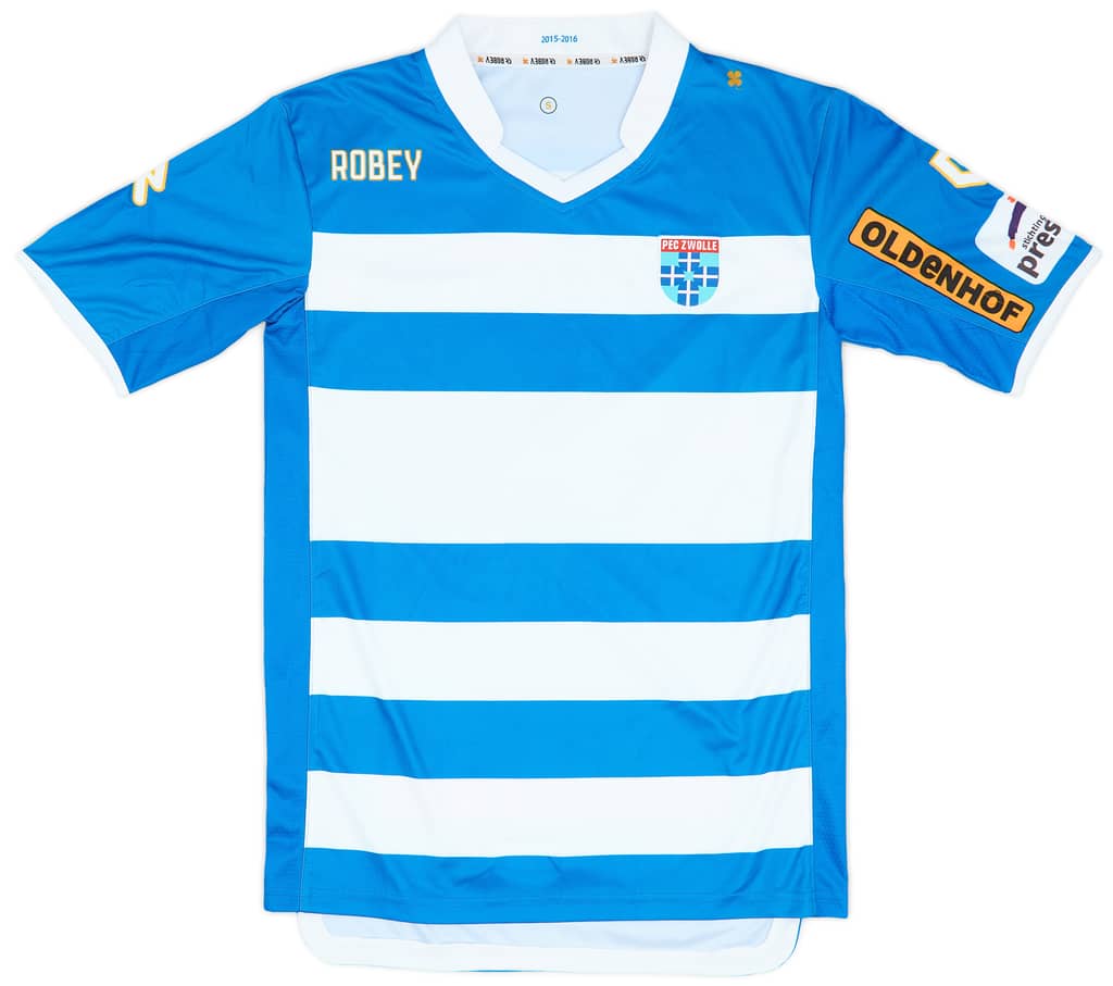 2015-16 PEC Zwolle Home Shirt - 9/10 - (S)