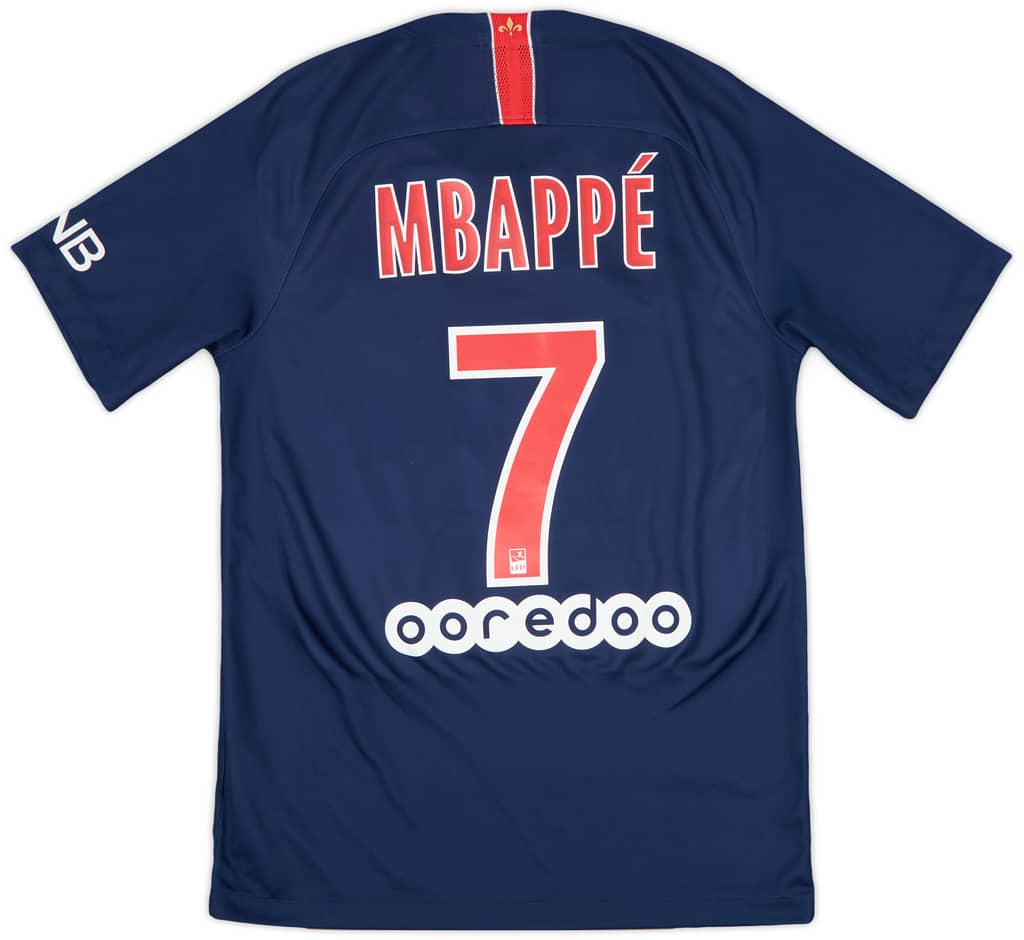 2018-19 Paris Saint-Germain Home Shirt Mbappe #7 - 9/10 - (S)