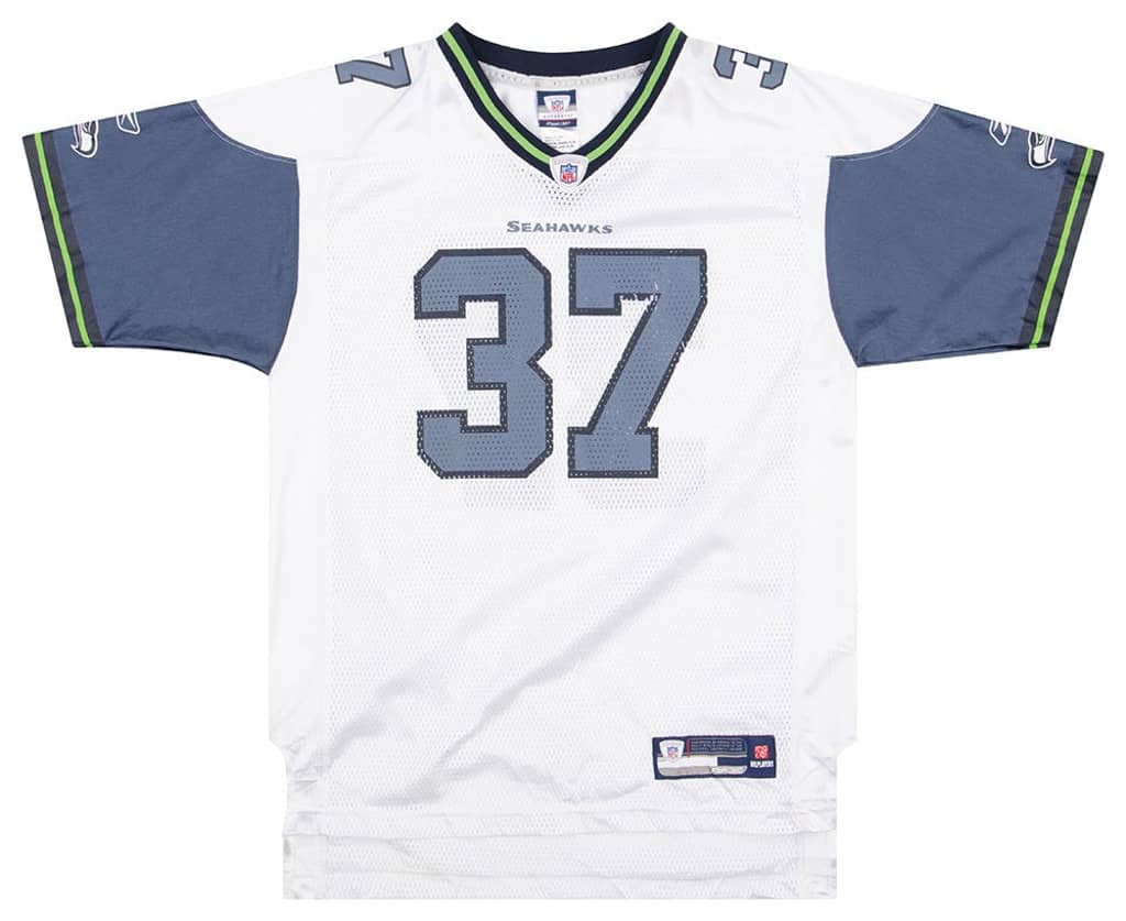 2007 Seattle Seahawks Alexander #37 Reebok On Field Jersey (Away) Y