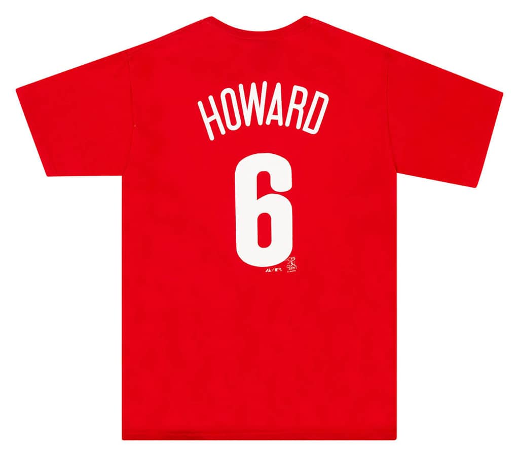 2009 Philadelphia Phillies Howard #6 Majestic Tee M