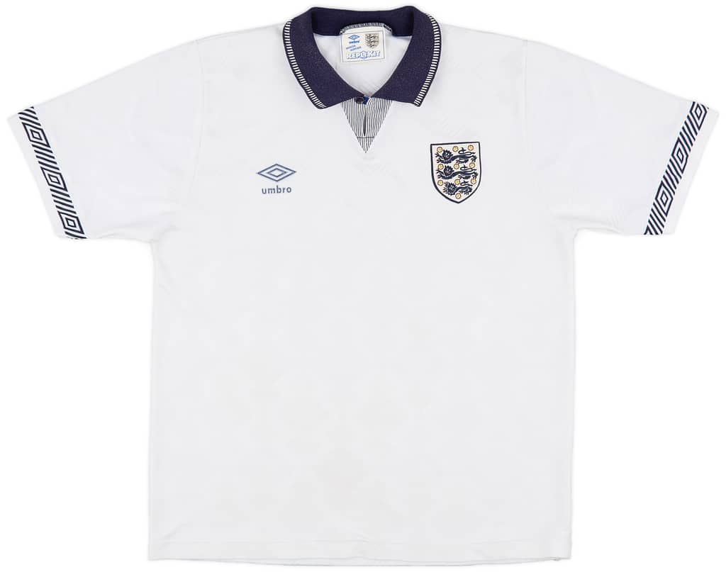 1990-92 England Home Shirt - 7/10 - (L)