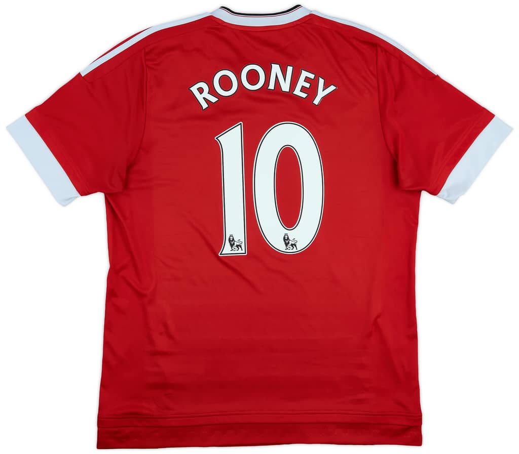 2015-16 Manchester United Home Shirt Rooney #10 - 6/10 - (L)