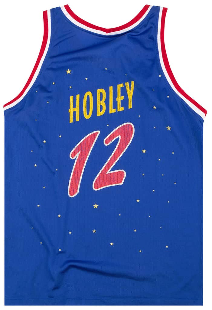 1998 Harlem Globetrotters Hobley #12 Reebok Jersey L