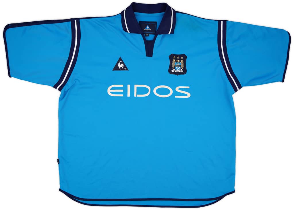 2001-02 Manchester City Home Shirt - 8/10 - (XXL)