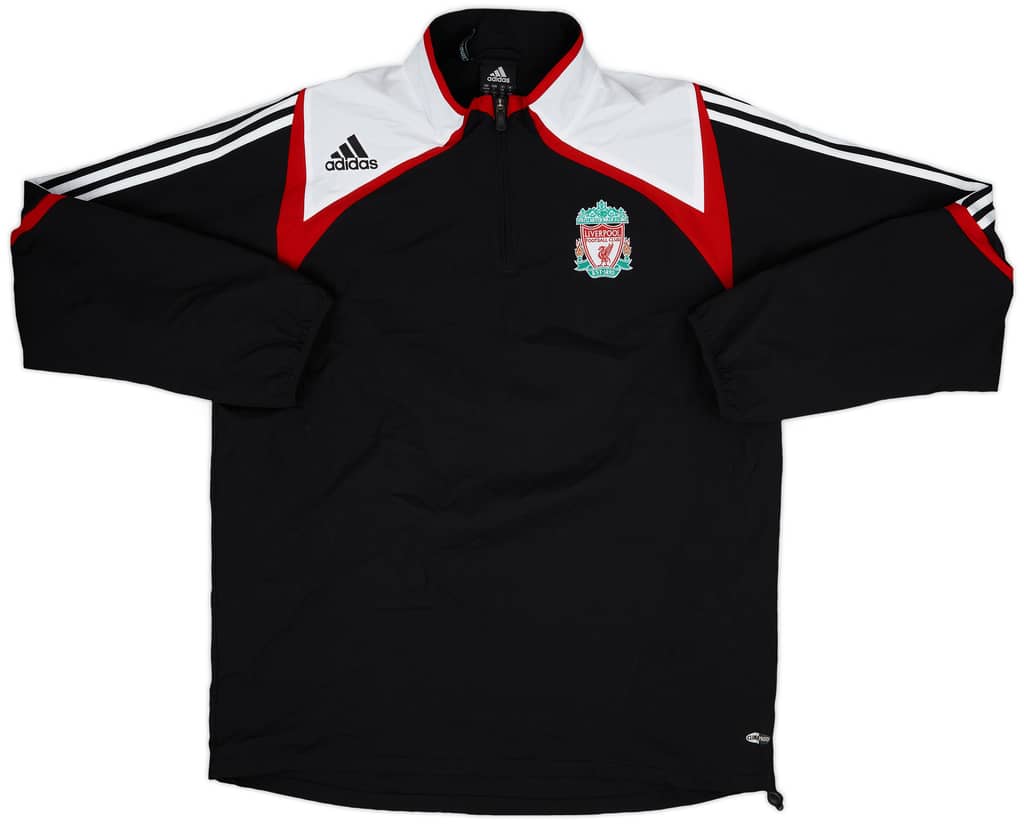 2007-08 Liverpool adidas 1/4 Zip Drill Top - 8/10 - (L/XL)