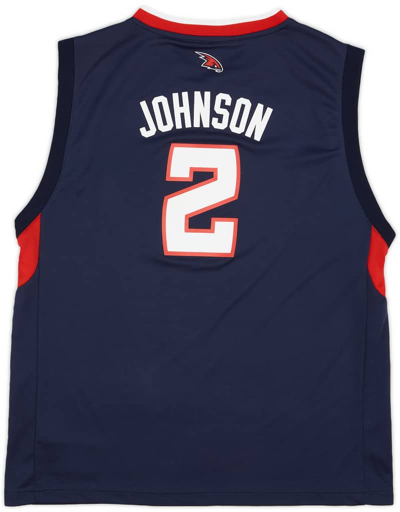 2010-12 Atlanta Hawks Johnson #2 adidas Away Jersey - 9/10 - (XL.Boys)