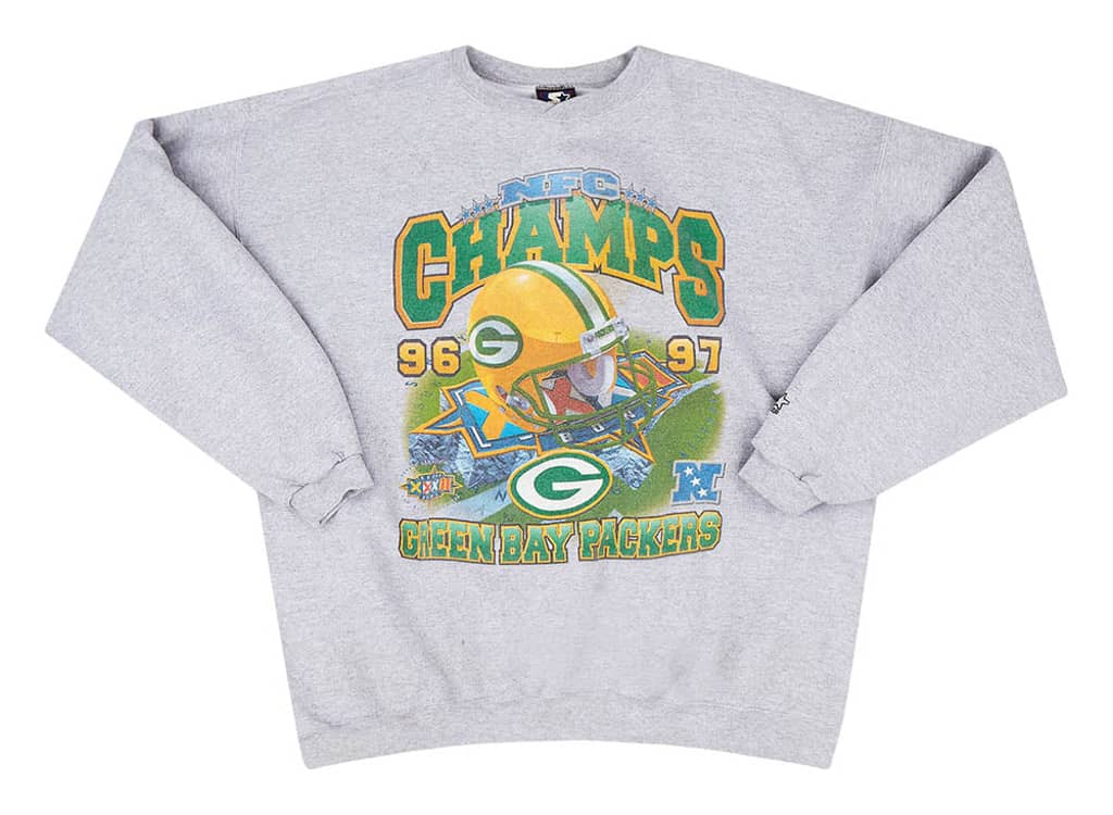 1997 Green Bay Packers NFC Champions Starter Sweat Top XL