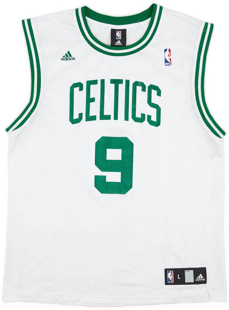 2006-10 Boston Celtics Rondo #9 adidas Home Jersey - 3/10 - (L)
