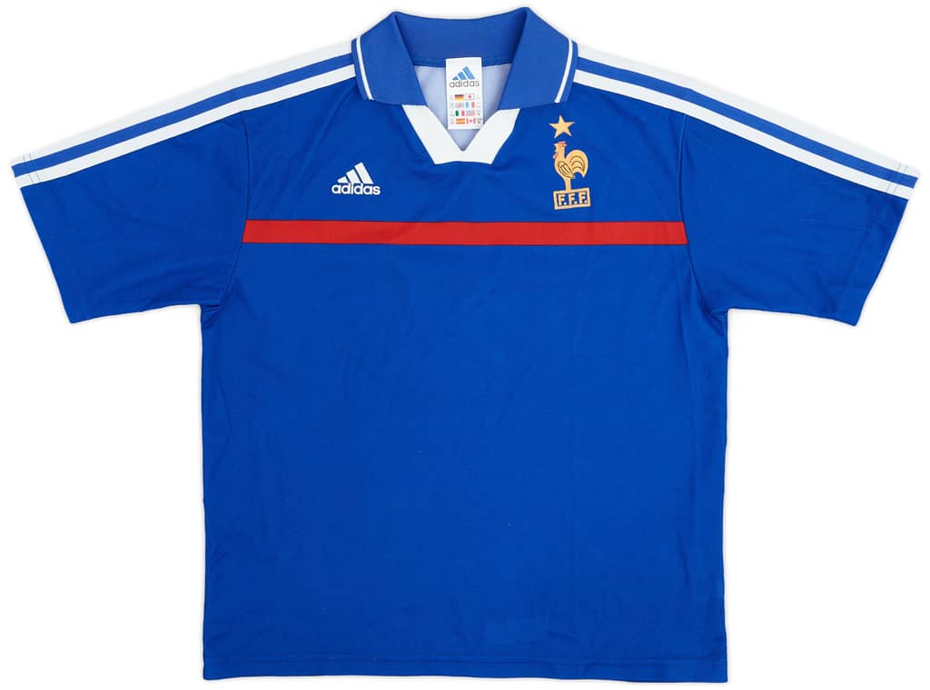 2000-02 France Home Shirt - 7/10 - (M.Boys)