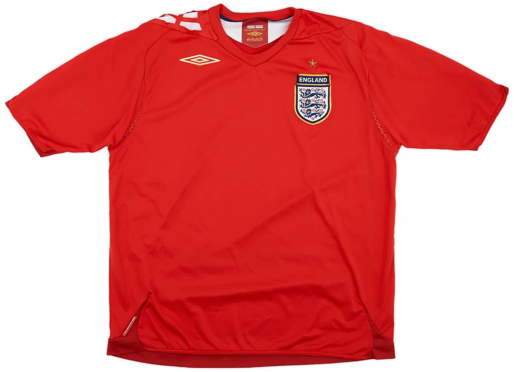 2006-08 England Away Shirt - 5/10 - (XL)