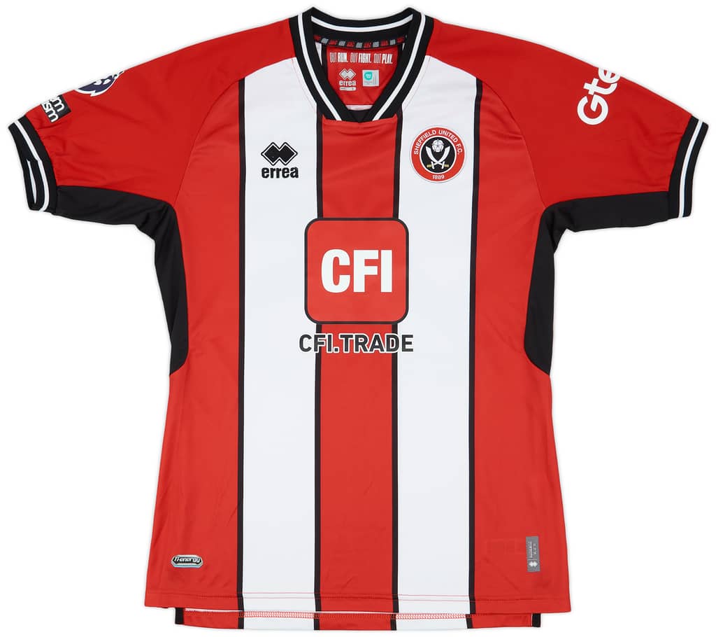 2023-24 Sheffield United Match Issue Home Shirt Slimane #25