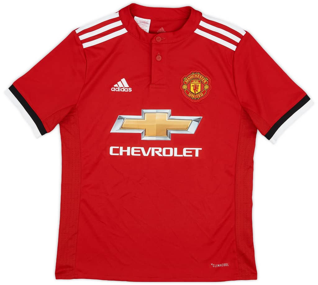 2017-18 Manchester United Home Shirt - 9/10 - (M.Boys)