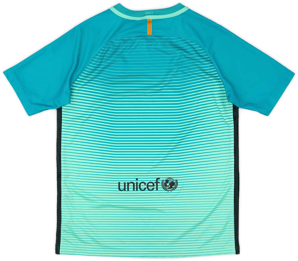 2016-17 Barcelona Third Shirt - 7/10 - (XL.Boys)