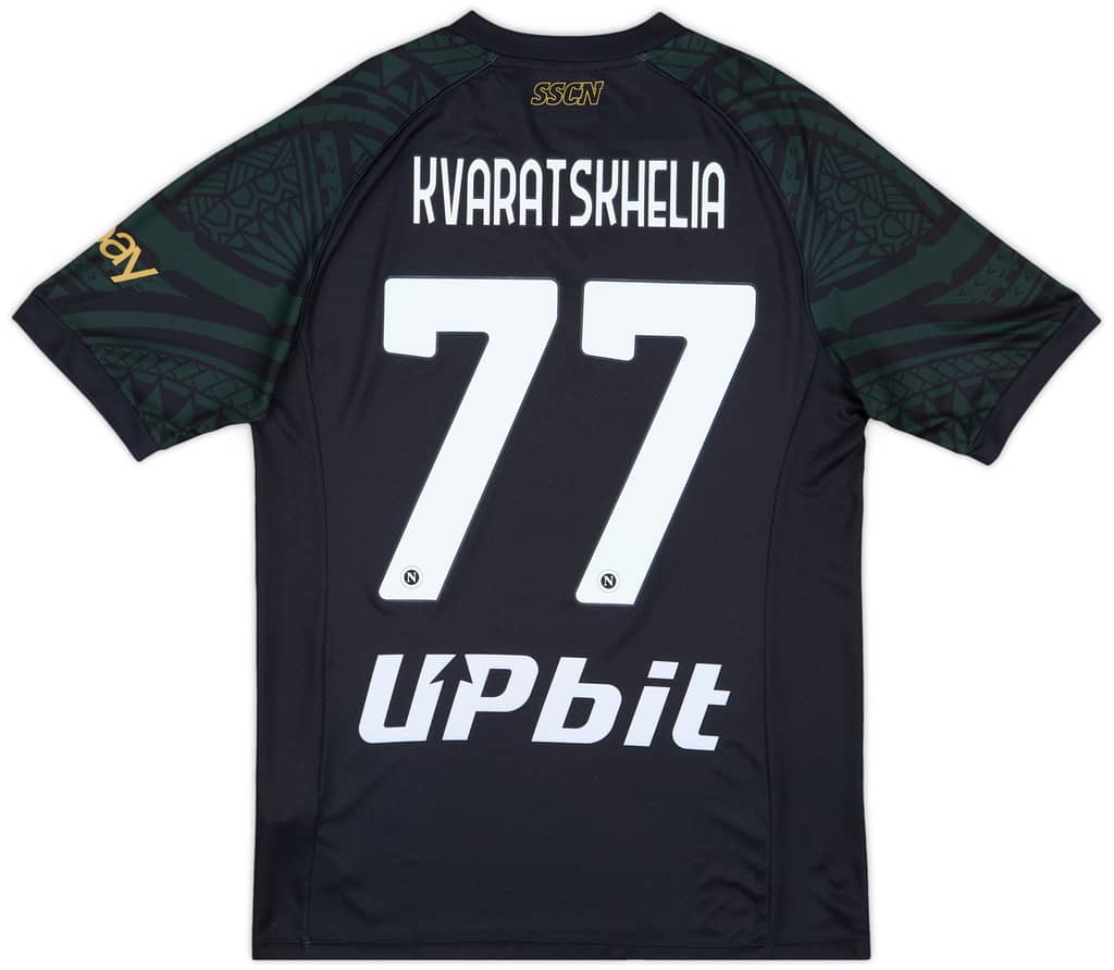 2023-24 Napoli Third Shirt Kvaratskhelia #77 (L)