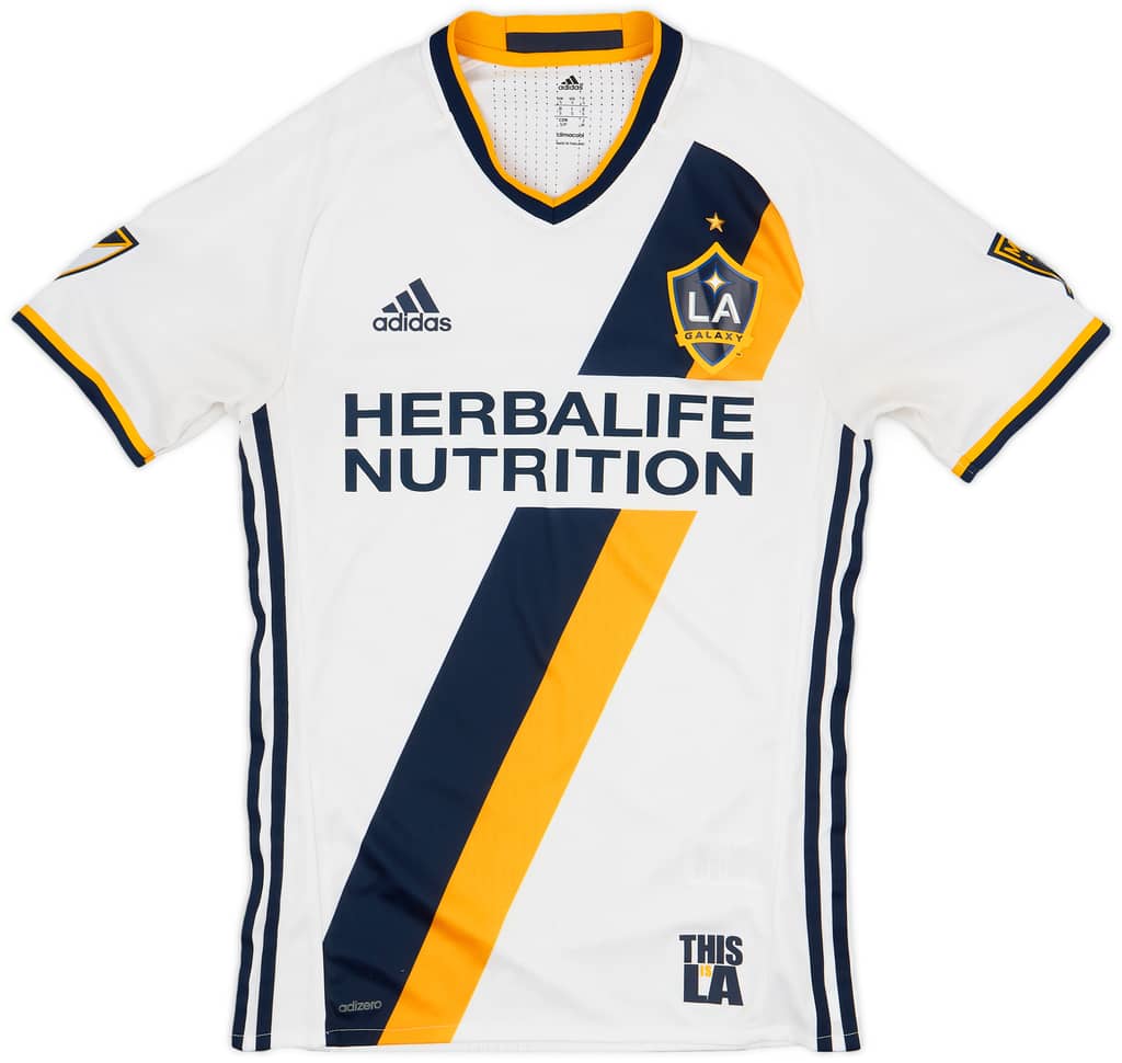 2016-17 LA Galaxy Authentic Home Shirt - 7/10 - (S)