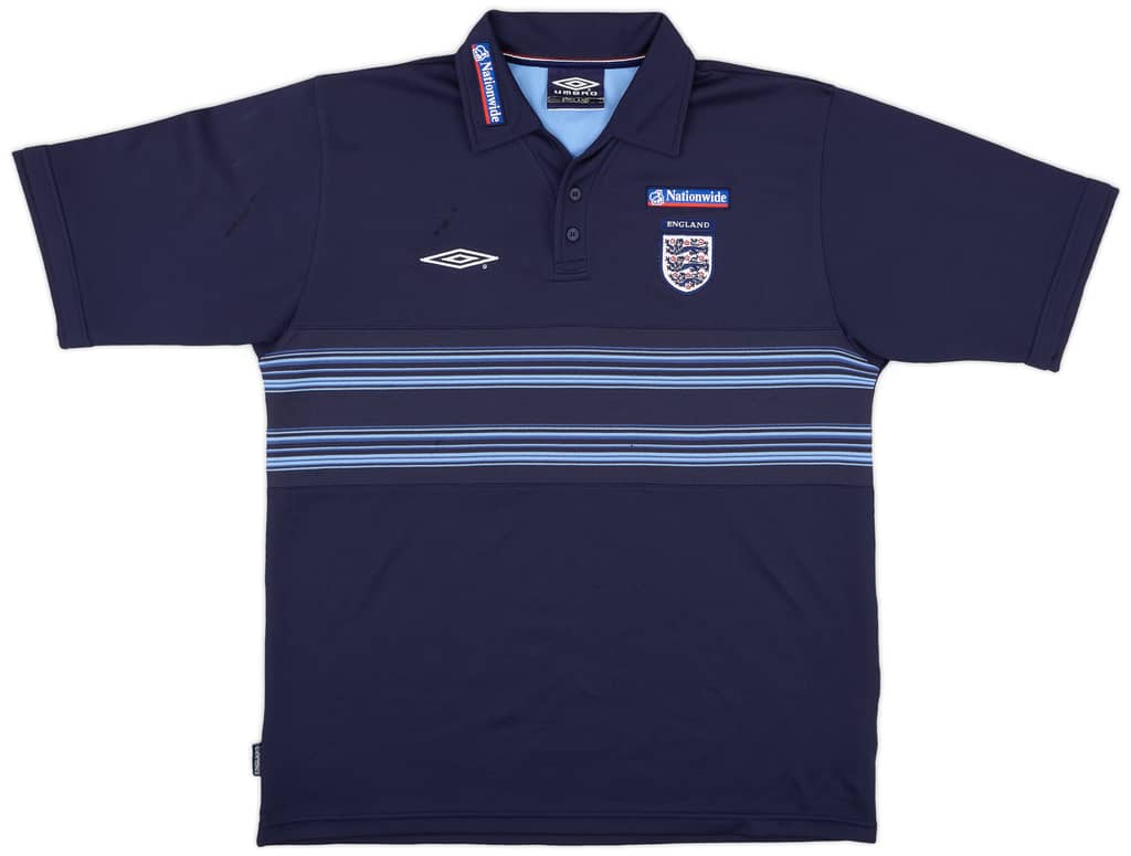 2000-01 England Umbro Polo Shirt - 7/10 - (L)
