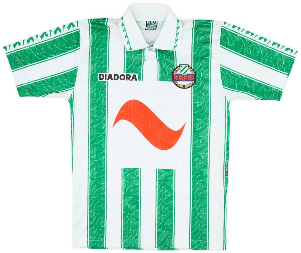 1996-98 Rapid Vienna Home Shirt Stoger #6 - 9/10 - (XS)
