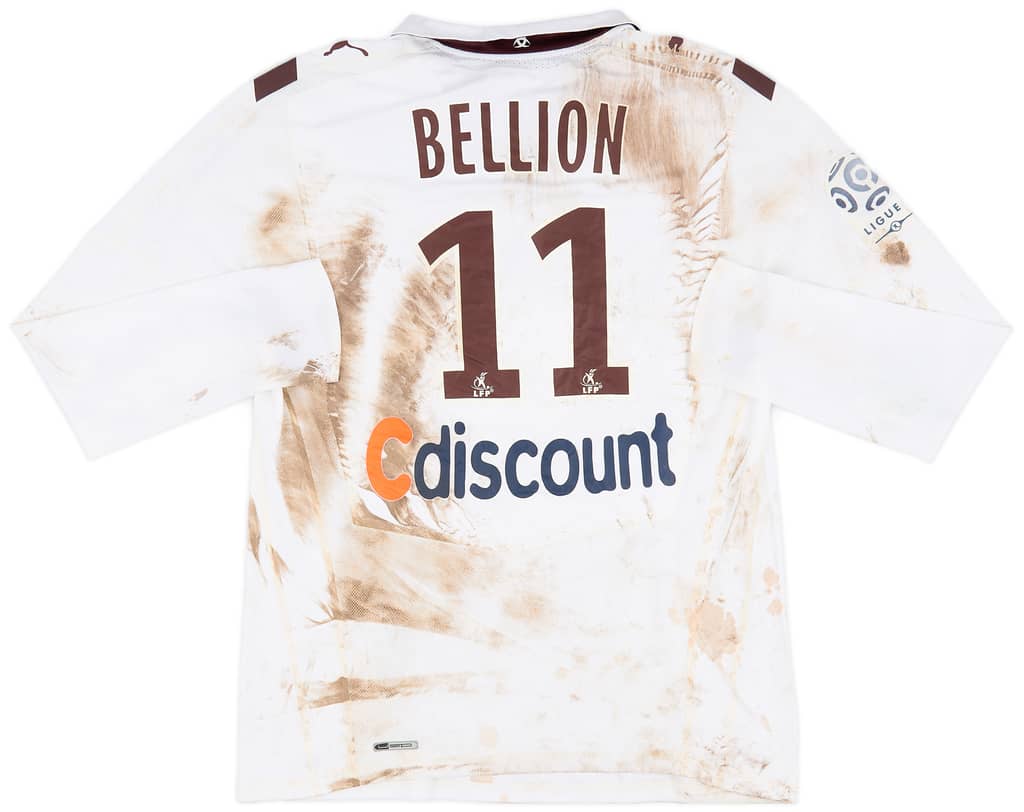 2008-09 Bordeaux Match Worn Away L/S Shirt Bellion #11