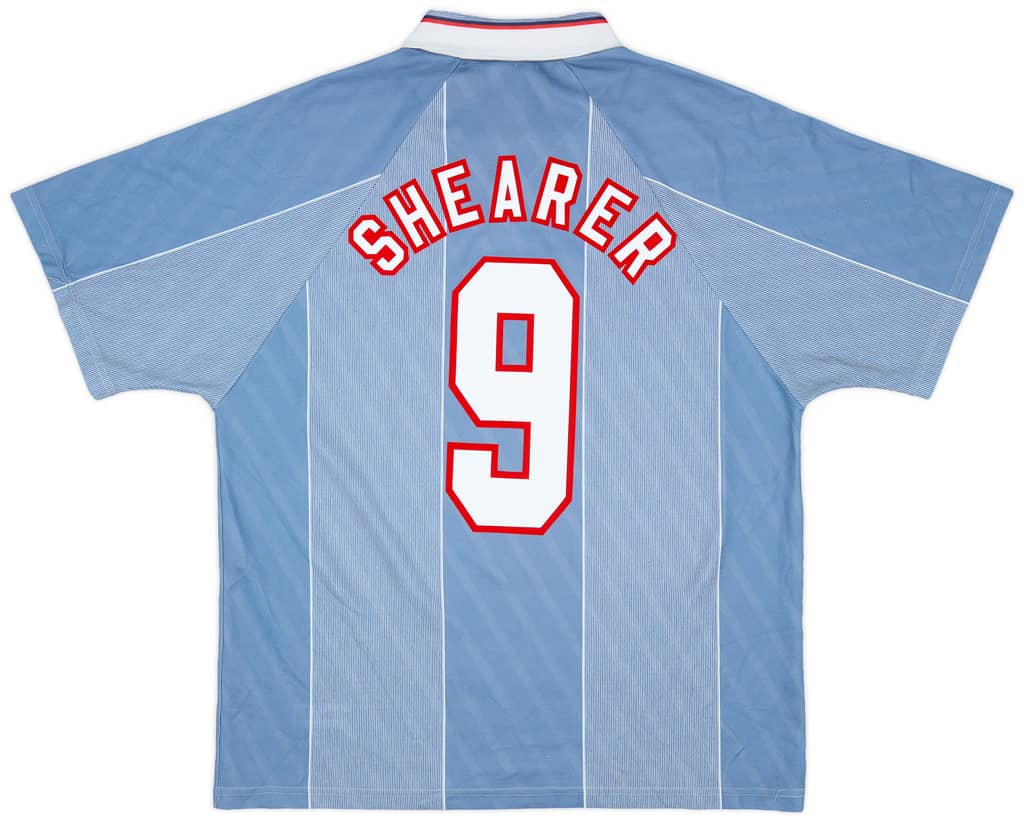 1996-97 England Away Shirt Shearer #9 - 8/10 - (XL)