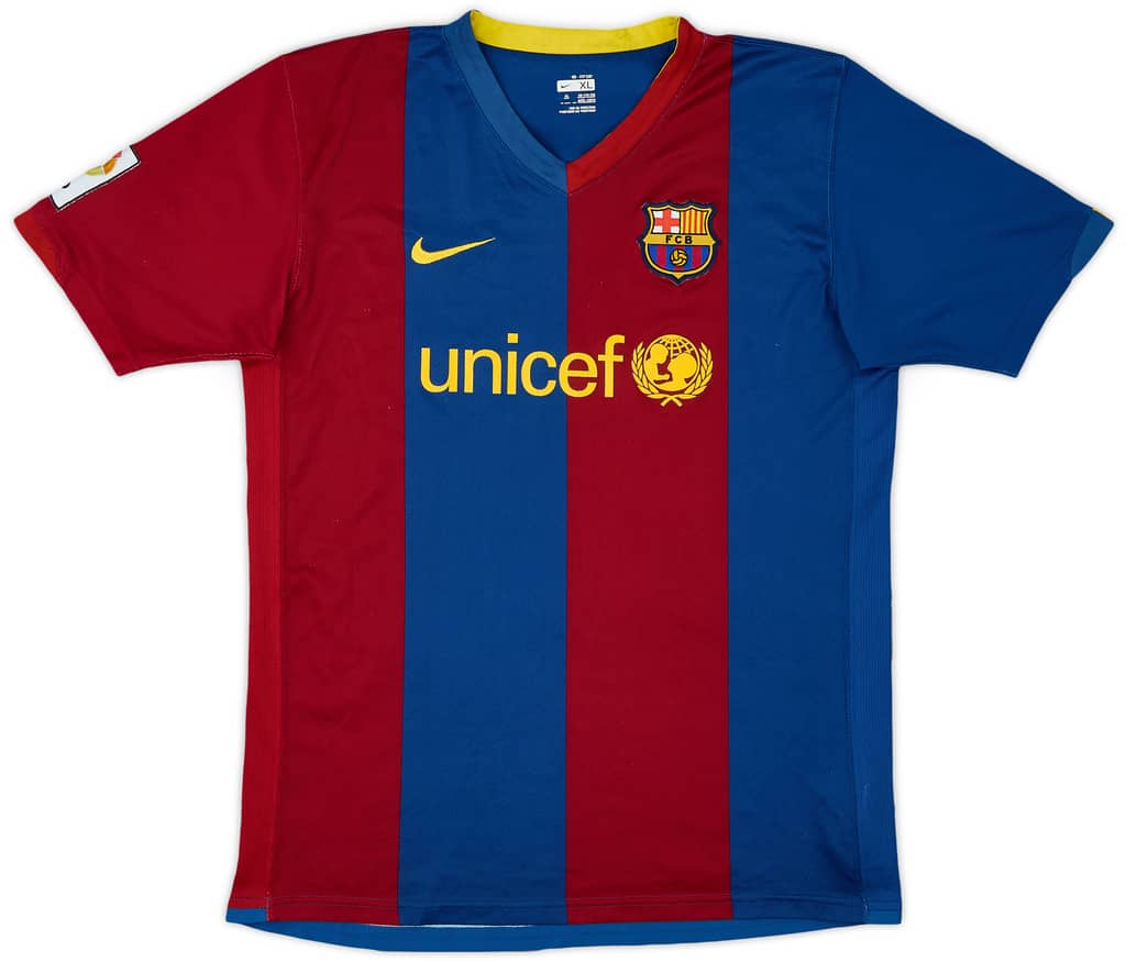 2006-07 Barcelona Home Shirt - 7/10 - (XL.Boys)