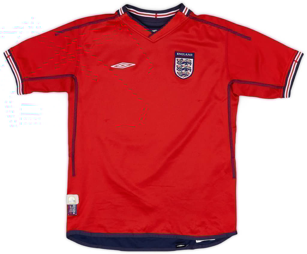2002-04 England Away Shirt - 7/10 - (XL.Boys)