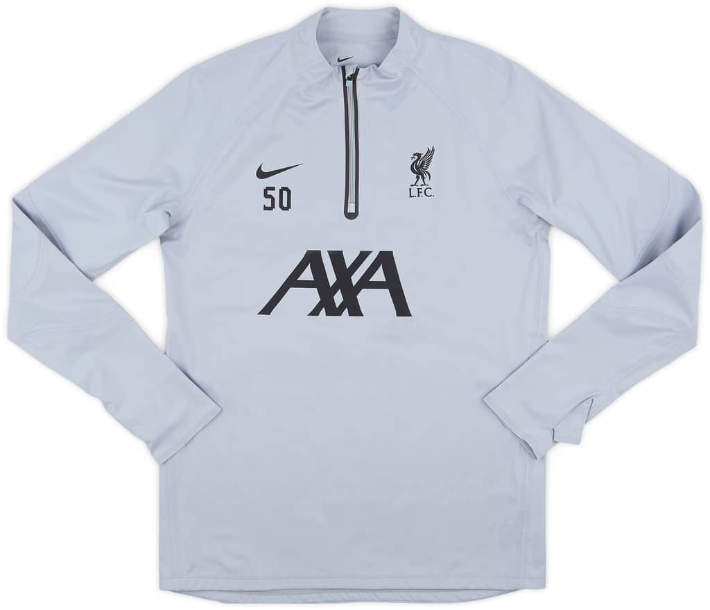 2023-24 Liverpool Player Issue 1/4 Zip Drill Top #50 (Doak) - 9/10 - (M)