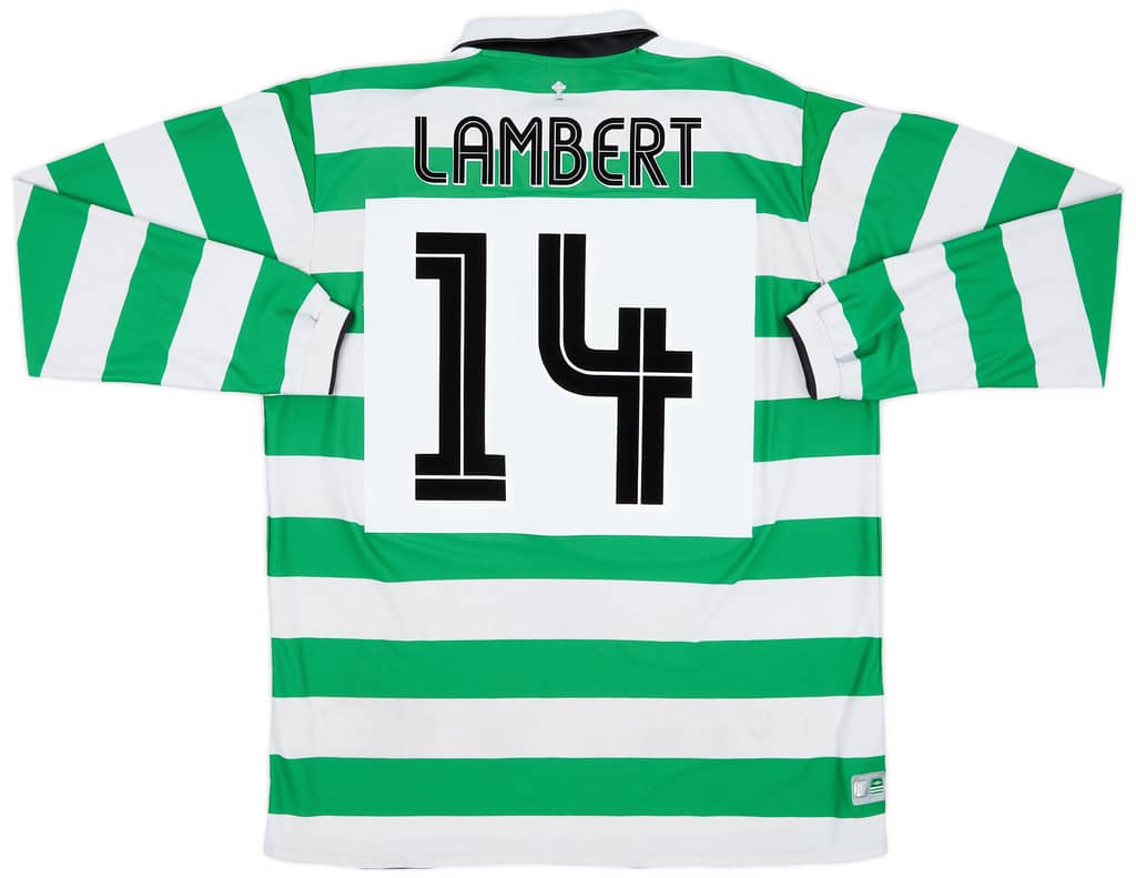 2004-05 Celtic Home L/S Shirt Lambert #14 - 6/10 - (XL)