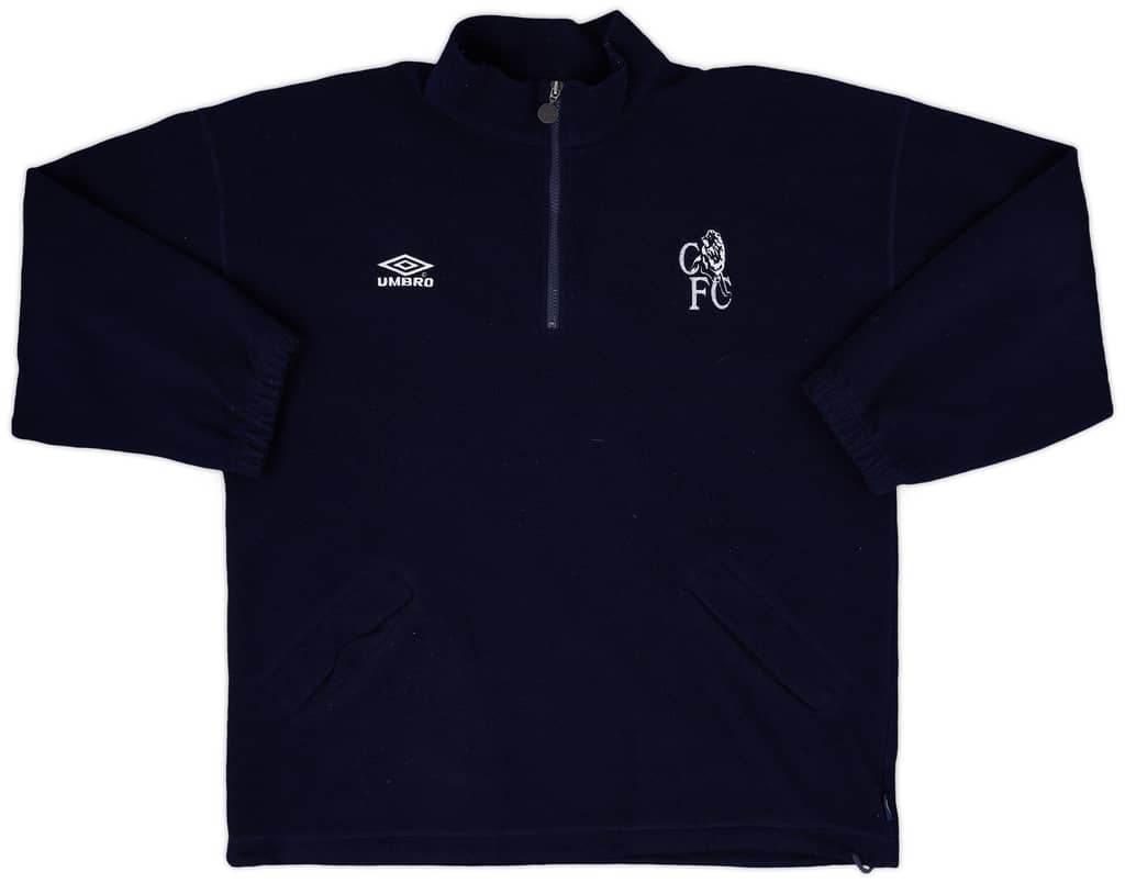 1998-00 Chelsea Umbro 1/4 Zip Fleece Top - 8/10 - (XXL)