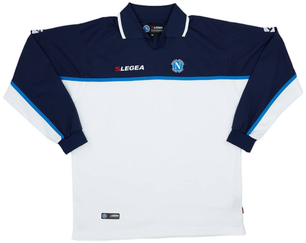 2003-04 Napoli Legea Polo L/S Shirt - 8/10 - (XL)