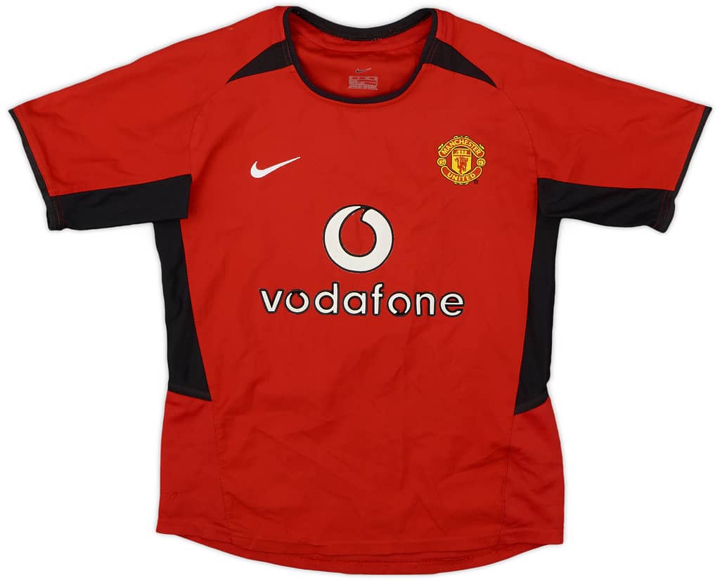 2002-04 Manchester United Home Shirt - 7/10 - (S.Boys)