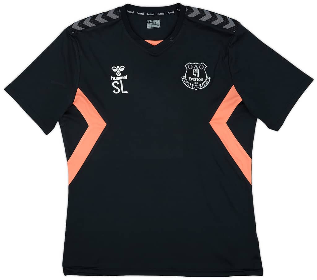 2020-21 Everton Staff Issue Hummel Training Shirt SL - 7/10 - (XL)