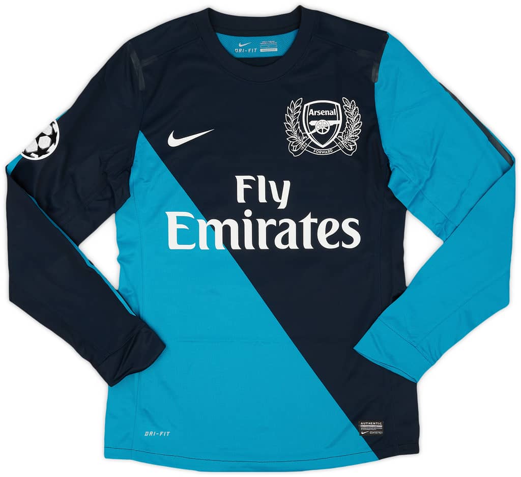 2011-12 Arsenal Player Issue Away L/S Shirt Henry #12 (M)