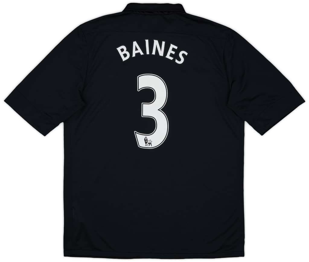 2012-13 Everton Away Shirt Baines #3 - 8/10 - (L)