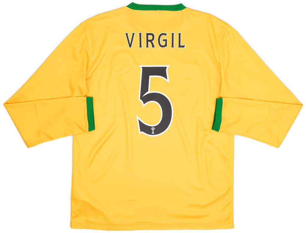 2013-14 Celtic Away L/S Shirt Virgil #5 - 6/10 - (M)