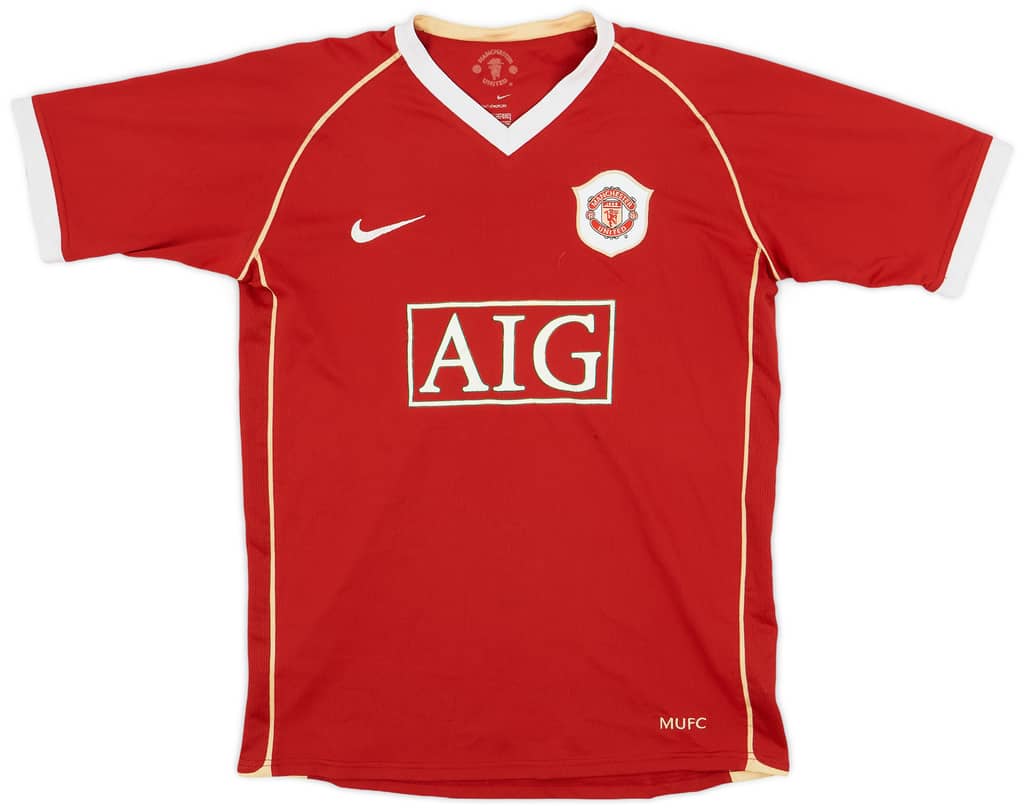 2006-07 Manchester United Home Shirt - 7/10 - (XL.Boys)