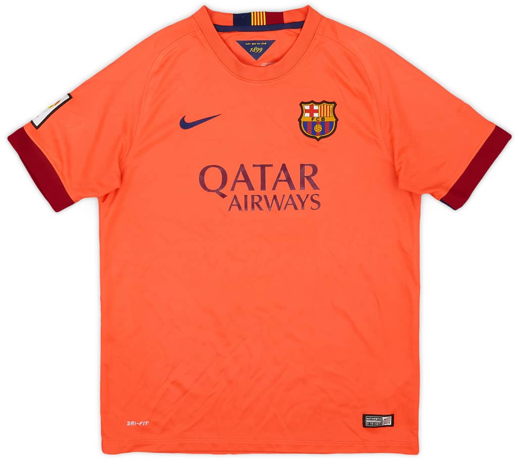 2014-15 Barcelona Away Shirt - 9/10 - (XL.Boys)