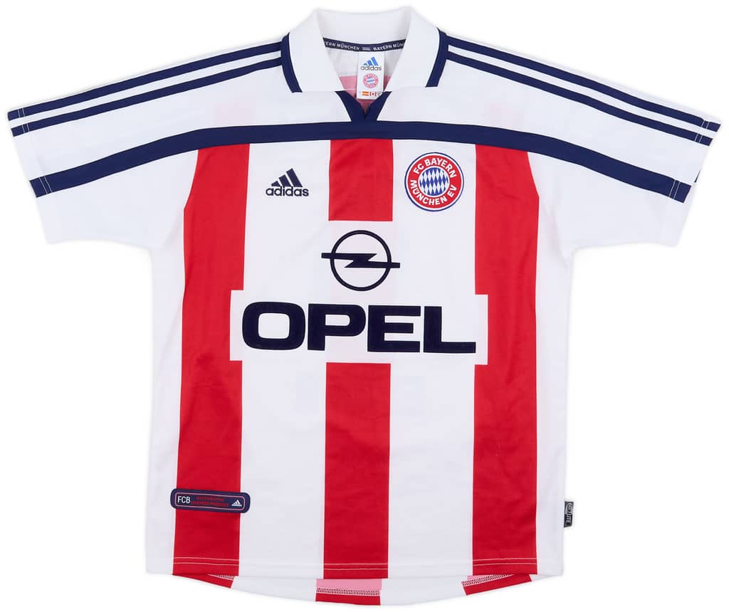 2000-01 Bayern Munich Away Shirt Elber #9 - 8/10 - (XL.Boys)