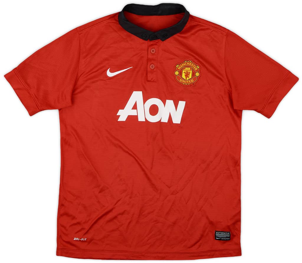 2013-14 Manchester United Home Shirt - 7/10 - (L.Boys)