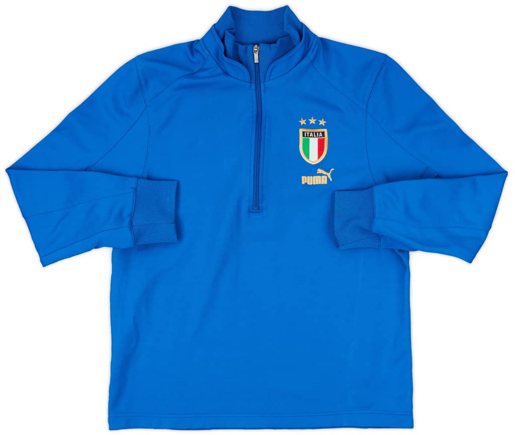 2014-15 Italy Puma 1/4 Zip Training Top - 9/10 - (L)