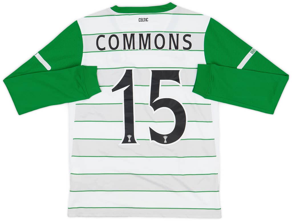 2011-12 Celtic Away L/S Shirt Commons #15 - 6/10 - (L.Boys)