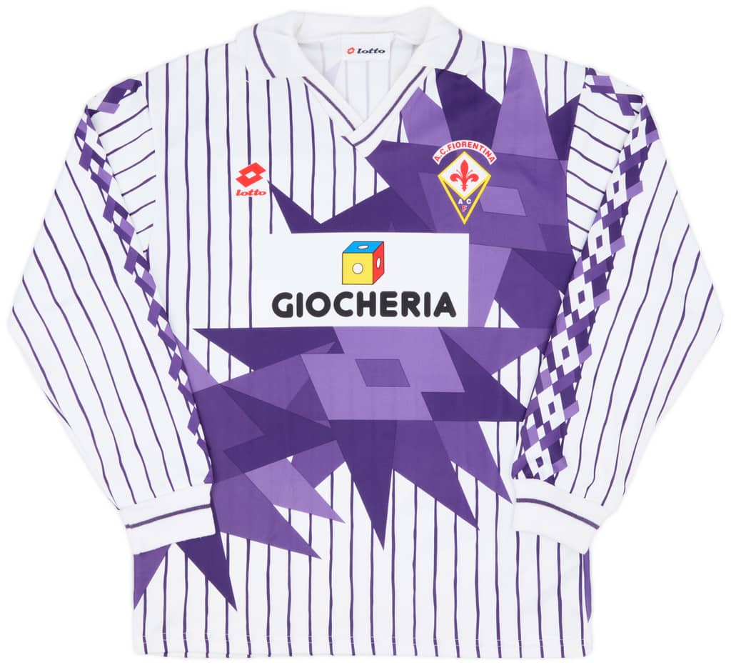1991-92 Fiorentina Away L/S Shirt - 8/10 - (L)