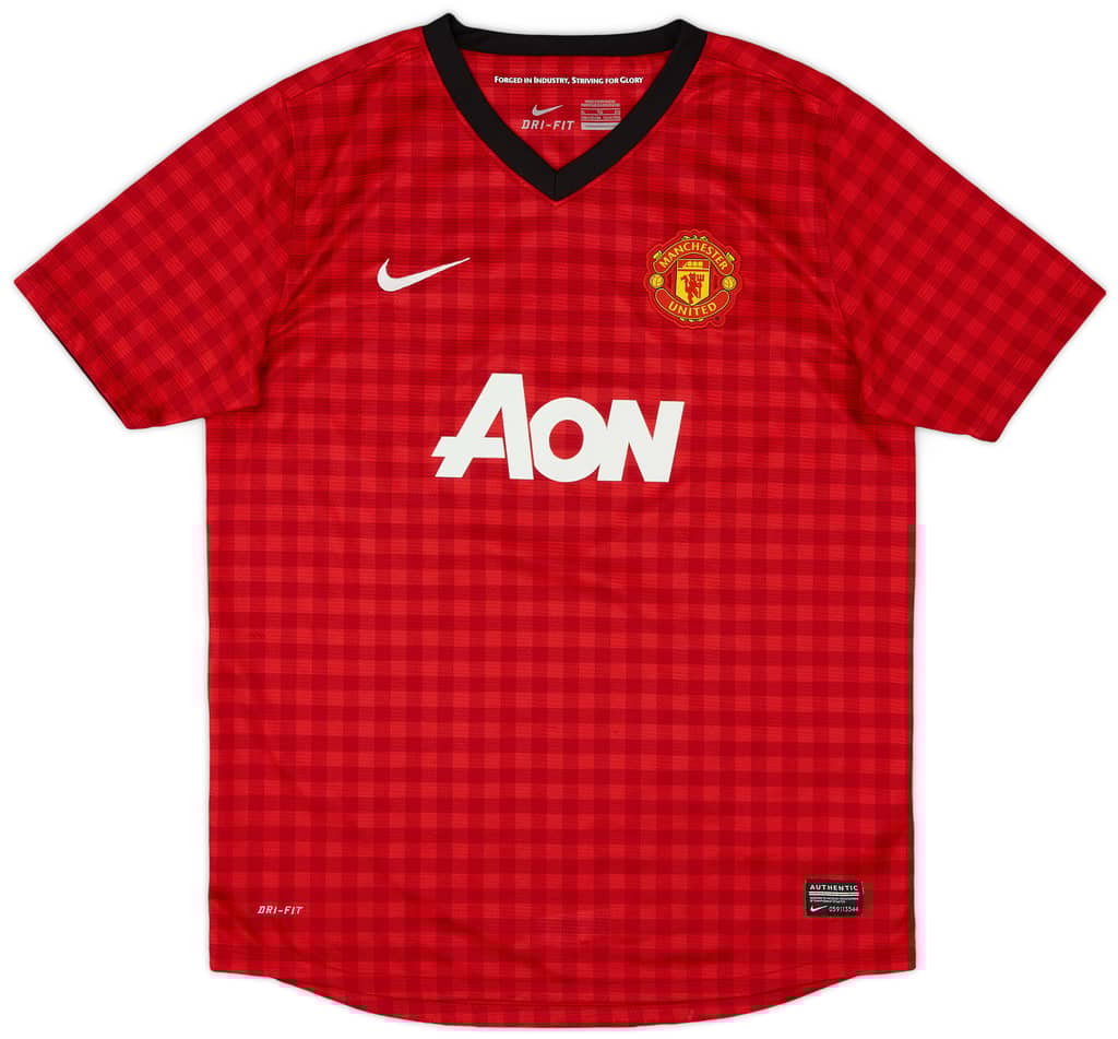 2012-13 Manchester United Home Shirt - 8/10 - (XL.Boys)