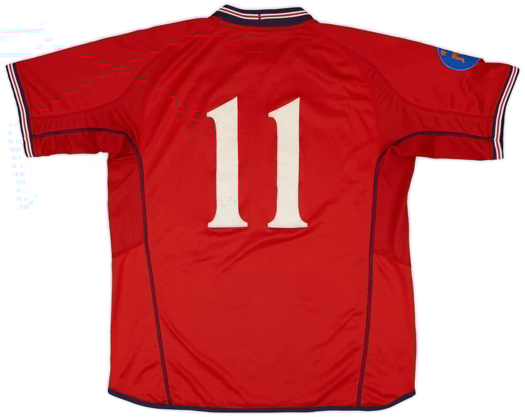 2002-04 England U-19 Match Issue Away Shirt #11