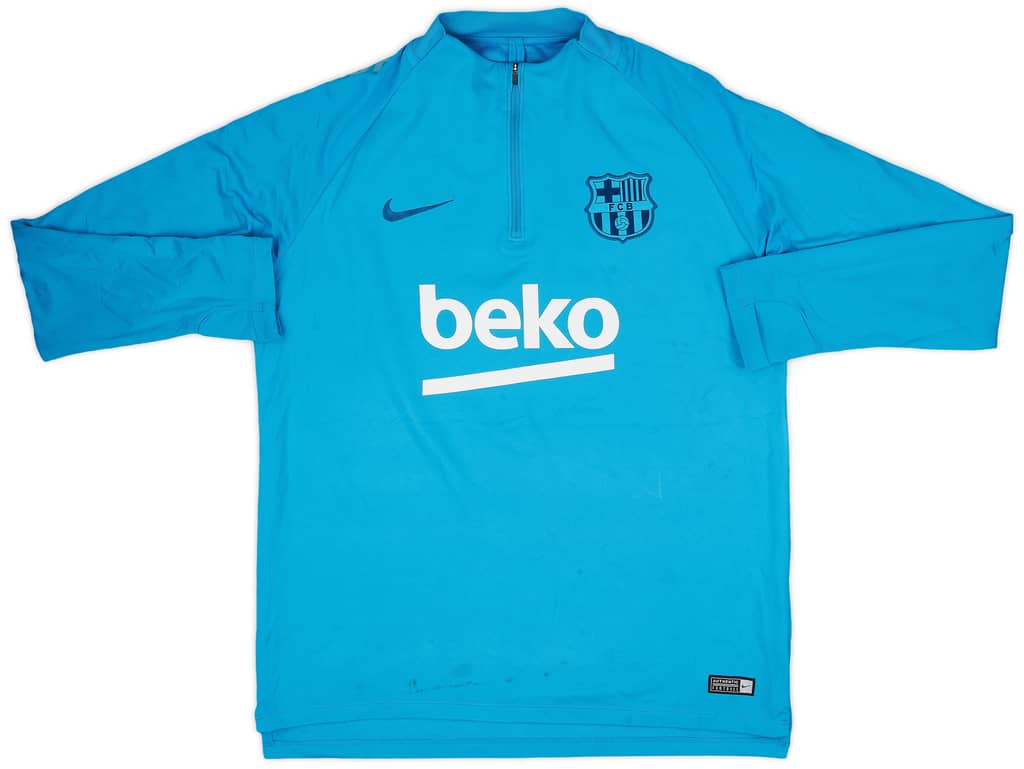 2019-20 Barcelona Nike 1/4 Zip Drill Top - 8/10 - (L)