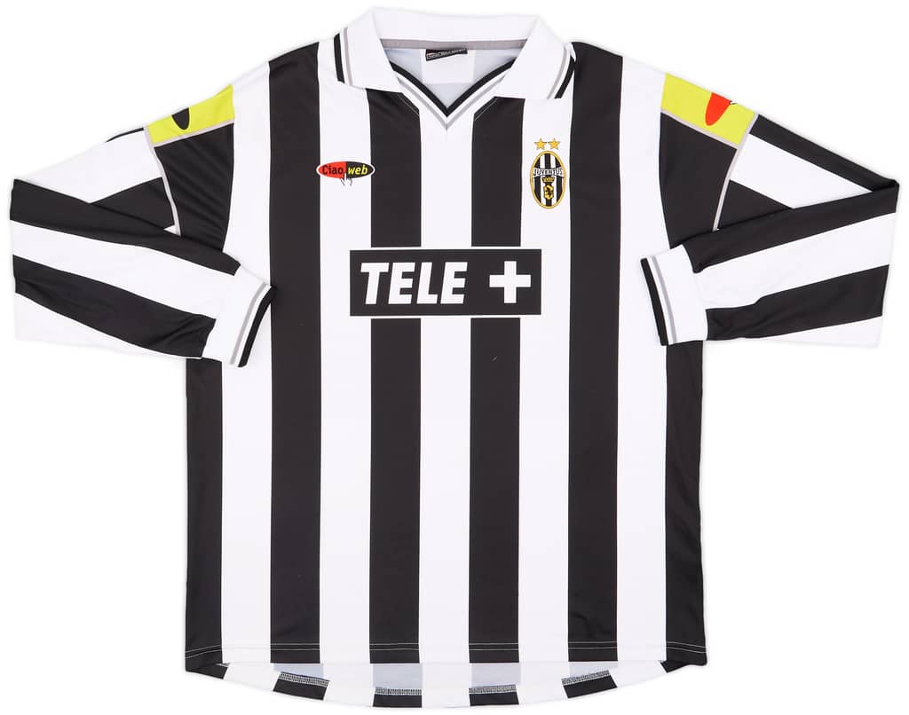 2000-01 Juventus Match Issue Home L/S Shirt Conte #8