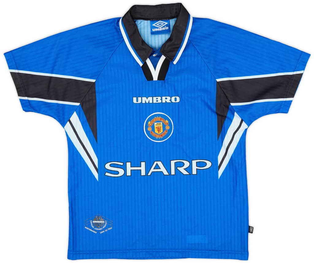 1996-98 Manchester United Third Shirt - 8/10 - (L.Boys)