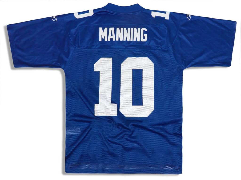 2007 New York Giants Manning #10 Reebok On Field Jersey (Home) XL