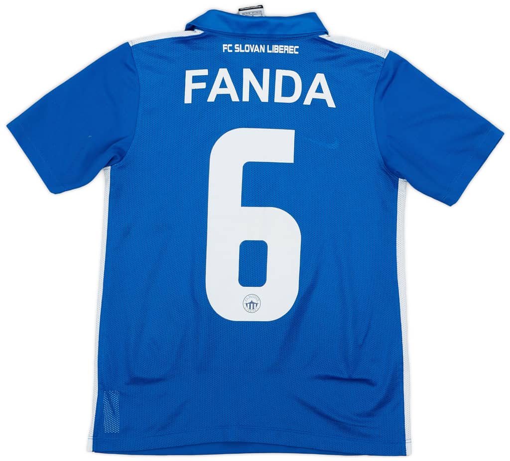 2015-17 Slovan Liberec Home Shirt Fanda #6 - 6/10 - (M.Boys)